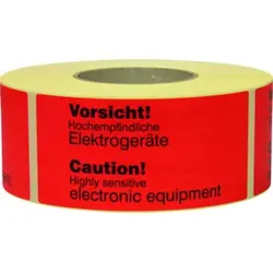 TransPak Hinweis Etiketten Senitive electronic