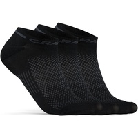 Craft Core Dry Shafless 3er Pack Socken - schwarz)