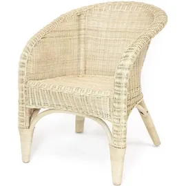 Dekoleidenschaft Rattansessel beige