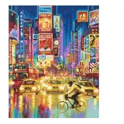 New York City - Times Square bei Nacht Malen nach Zahlen