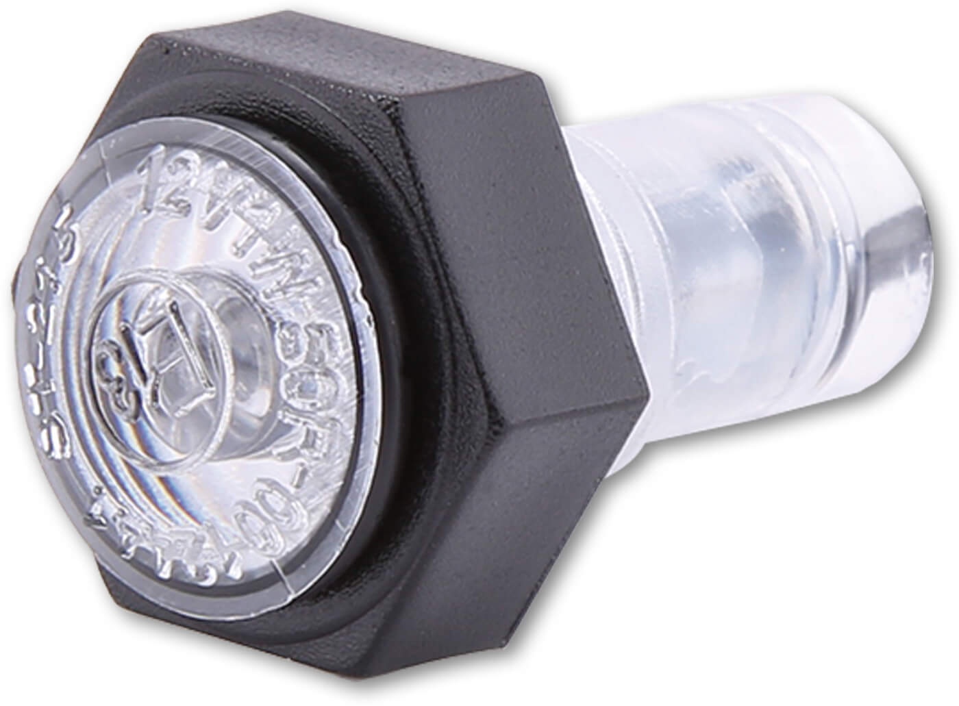SHIN YO MINI LED parkeerlicht, rond, lens diameter 14,8 mm, E-goedgekeurd, helder