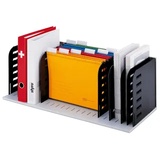 Styro Sortierstation styrorac grau/schwarz mit 7 Fächer