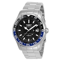 Invicta Pro Diver GMT Style Herrenuhr - 44mm - Swiss Made Schwarz Blau Silber