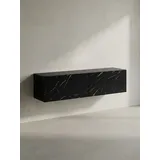 KADIMA DESIGN Lowboard 120x30x30 cm Schwarz Metall