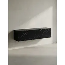 KADIMA DESIGN Lowboard 120x30x30 cm Schwarz Metall