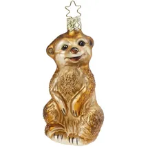 Inges Glas INGE-GLAS® Christbaumschmuck Erdmännchen 10 cm