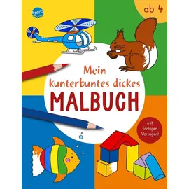 Arena Mein kunterbuntes dickes Malbuch