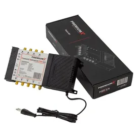 PremiumX Multischalter PXMS 5/8 für 8 Teilnehmer Quattro LNB 24 F-Stecker