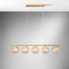 LUCE ambiente Design Honey 5-flg. 100 cm rund gold