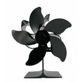 Brennstoffsparender, Thermodynamischer Ofenventilator Für Kamin- Und Ofenzubehör, Umweltfreundlicher Ventilator, 5 Flügel, Aluminiumlegierung