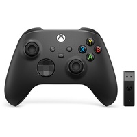 Microsoft Xbox Wireless Controller schwarz + Wireless Adapter für Windows 10