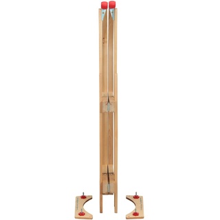 Trendline Holz-Faltschlitten klappbar 110 cm mit Zugseil