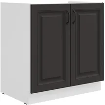 Küchen-Preisbombe Spülenschrank Stilo 80 x 0 x 0 cm Grau-Weiß