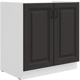 Küchen-Preisbombe Spülenschrank Stilo 80 x 0 x 0 cm Grau-Weiß