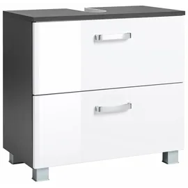 WELLTIME Waschbeckenunterschrank Ravenna 60 x 59 x 35 cm Grau