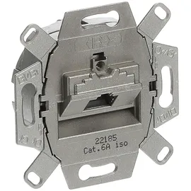 Busch-Jaeger 0218/11-101 UAE-Anschlussdose, RJ45, Cat. 6a iso, geschirmt, 1 Steckbuchse, 8 (8)-polig
