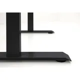 Kerkmann Move 1 elektrisch höhenverstellbarer Schreibtisch anthrazit rechteckig, T-Fuß-Gestell grau 160,0 x 80,0 cm