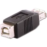 Lindy 71228 Kabeladapter USB A USB B Schwarz