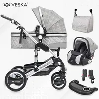 Veska VESKA® 3 in 1 Kombi-Kinderwagen inkl. Babyschale, Jogger