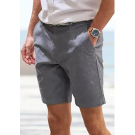 John Devin Chinoshorts JOHN DEVIN "- sommerliche Shorts aus angenehmer Oxford-Qualität", Herren, Gr. 38, N-Gr, grau, Web, Obermaterial: 98% Baumwolle, 2% Elasthan, unifarben, regular fit kurz, Hosen Chinoshorts, kurze Hose, regular-fit, aus elastischer Baumwolle