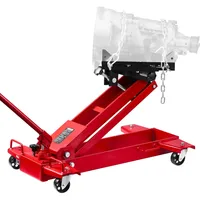 Vevor Wagenheber mit niedrigem Profil 1 T, hydraulischer Rangierwagenheber mit 18,5–70 cm Hubhöhe & flexiblen 360°-Schwenkrädern, Hochleistungs-Hebebühne für Garage/Werkstatt Rot