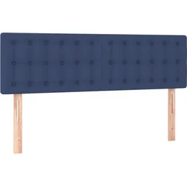 vidaXL Boxspringbett mit Matratze Blau 140x200 cm Stoff