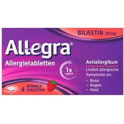 Allegra Allergie & Heuschnupfen Schmelztabletten mit Bilastin