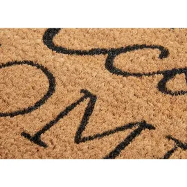 HANSE HOME Welcome Home, Scraper-Fußmatte Drinnen/Draußen Rechteckig Schwarz, Braun