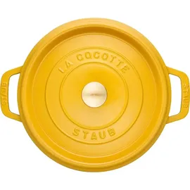 Staub Cocotte rund 28 cm zitronen-gelb