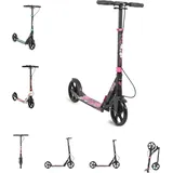 Byox Kinderroller Spooky klappbar, bis 100 kg, Bremse, Stoßdämpfer vorne, ABEC-7 in pink