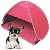 LuxusKollektion Faltzelt Mini-Kopfschutz faltbar Pop-Up-Strandzelt Sonnenschutz Haustiere rosa