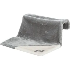 Trixie Liegemulde für Heizkörper, Plüsch, 45 x 24 x 31 cm, grau / lichtgrau