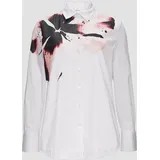 S.Oliver - Bluse mit Print und Hemdkragen, Damen, weiß, 48
