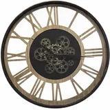 Atmosphera Créateur d'intérieur Loft Wanduhr 57,0 cm 169314 schwarz