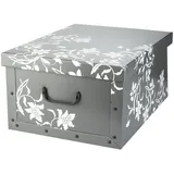 Home4You Aufbewahrungsbox 51 x 24 x 37 cm 1-tlg. grau