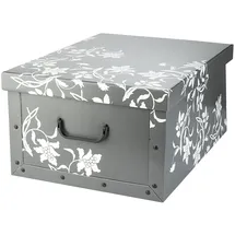 Home4You Aufbewahrungsbox 51 x 24 x 37 cm 1-tlg. grau