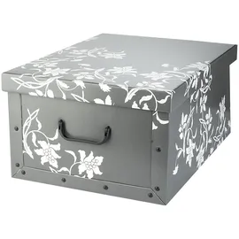 Home4You Aufbewahrungsbox 51 x 24 x 37 cm 1-tlg. grau