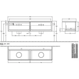 Villeroy & Boch Antao L39_1 1600x360x500mm
