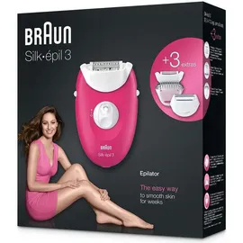 Braun Silk-épil 3 3-410 weiß/rosa