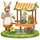 Hubrig Volkskunst GmbH Hubrig Volkskunst Marktstand Ostern - 9 cm