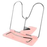 St.Schreib. Leseständer / Buchhalter / Buchständer / mit Metallbügel / Farbe: rosa