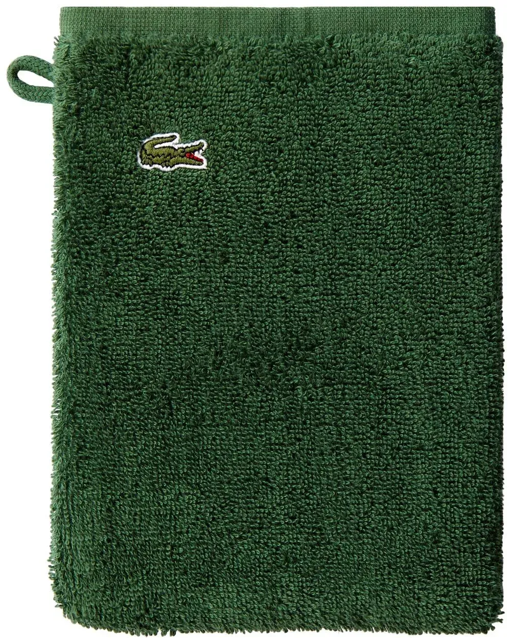 Lacoste Frottier Handtücher Lecroco Waschhandschuh 15x21 cm | vert - grün