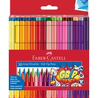 Faber-Castell Filzstift Grip Colour Marker 30er Etui
