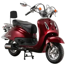 ALPHA MOTORS Motorroller »Firenze«, 50 cm3, 45km/h, Euro 5 - rot | weiss