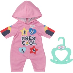 Baby Born Puppenkleidung Kindergarten Einteiler & Badges, 36 cm, mit Kleiderbügel rosa