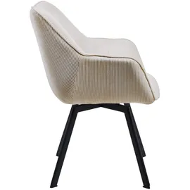 CLP Esszimmerstuhl Jordi Cord creme
