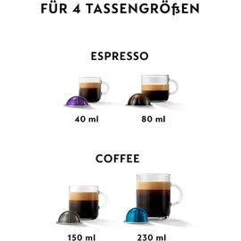 Nespresso VERTUO POP Mango Yellow & Aeroccino 4 Vertuo Kaffeemaschine