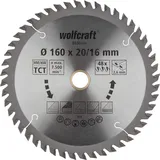 Wolfcraft GmbH Wolfcraft Kreissägeblatt 160 x 20/16 mm 48 Zähne Hartmetall