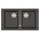 Franke Basis BFG 620-34-34 links Einbauspüle schiefergrau Handbetätigung 620 x 340 mm