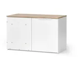 Vicco Eckkommode Wido 80 x 50 cm Weiß/Sonoma